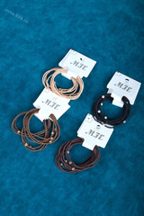 Резинки для волос набор, коричневые оттенки 6卡3色 фото 2