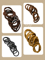 Резинки для волос набор, коричневые оттенки (67шт) фото 15