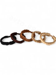 Резинки для волос набор, коричневые оттенки (67шт) фото 16