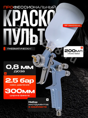 MINI-3 Краскораспылитель пневматический ДЮЗА 0.8 мм фото 1