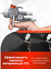 Краскопульт пневматический G5 верхним бачком 600мл. фото 11