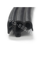 NAKLRE-011 Уплотнитель на двери G (полая) чёрная, 3.5м фото 1