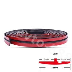 Уплотнитель для лобового стекла автомобиля T 14мм Х 2м фото 2