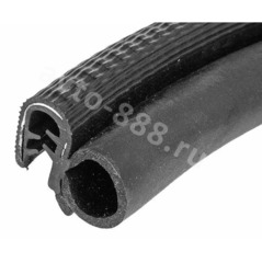 NAKLRE-010 Уплотнитель на двери R (полая) чёрная, 3.6м фото 1