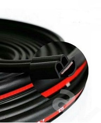 Уплотнитель на двери S (полая с зацепом) чёрная, 10м фото 3