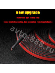 Уплотнитель на двери B (полая) чёрная, 16м фото 4