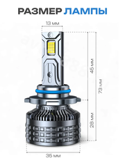 Автомобильная лампа LED E5-9006 (2шт) 12v/24v фото 6