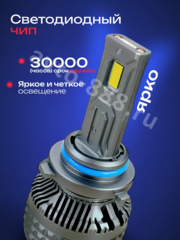 Автомобильная лампа LED E5-9006 (2шт) 12v/24v фото 2