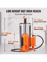 Домкрат воздушно-гидравлический бутылочный 20 тонн фото 5