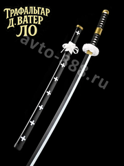 Катана ZhangShen 罗 黑金手柄 黑壳 银身 фото 5