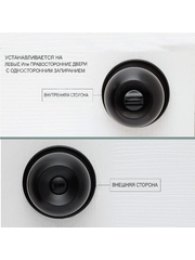 Ручка дверная межкомнатная, фиксатор Amazon фото 5