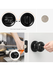 Ручка дверная межкомнатная, фиксатор Amazon фото 11