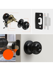 Ручка дверная межкомнатная, фиксатор Amazon фото 12