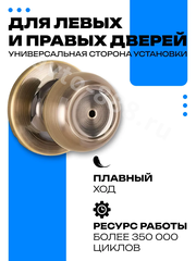 Ручка дверная межкомнатная, фиксатор Amazon фото 3