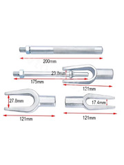 Cъемник шаровых опор вилочного типа, 5 предметов фото 2