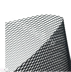 Сетка на решетку радиатора алюминиевая чёрная мелкая 800*400 мм ячейка 3x6мм фото 2