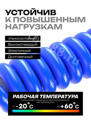 Шланг для компрессора быстросъемный 5м 10х16мм*3мм PU фото 5