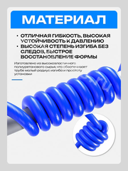 Шланг для компрессора быстросъемный 15м 10х16мм*3мм PU фото 4