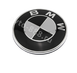 Эмблема BMW (Ø82мм) (бело-чёрный) фото 2