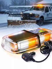 BSD-DP-001 Маяк проблесковый оранжевый светодиодный на магните 24 COB светодиода 12-24V фото 3