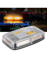 BSD-DP-001 Маяк проблесковый оранжевый светодиодный на магните 24 COB светодиода 12-24V фото 2