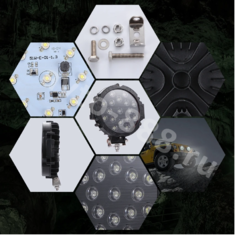 Дневные ходовые огни Y-1069 12V/24V черный (1шт) фото 4