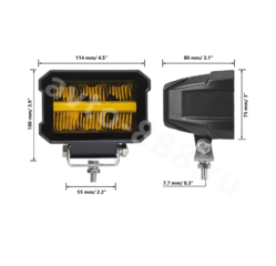 Дневные ходовые огни Y-1023 12V/24V (1шт) фото 2