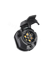 Разъём для прицепа пластиковый, 7ми контактный, комплект (вилка и розетка) фото 3