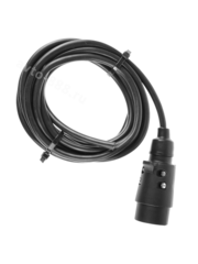 Разъём для прицепа пластиковый, 7ми контактный, с проводом 5м ПАПА (розетка) фото 1