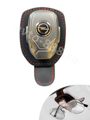 Держатель очков кожа чёрная OPEL, шт фото 2