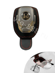 Держатель очков кожа чёрная HONDA, шт фото 2