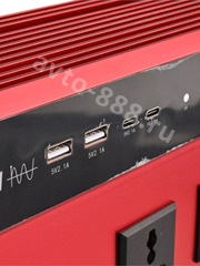 Инвертор автомобильный 12V-220V 1000W LaiRunH фото 4