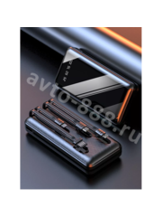 Повербанк 15000 с быстрой зарядкой для телефона портативный DA126 чёрный, шт фото 2