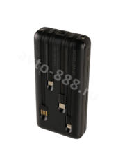 Повербанк 20000 с быстрой зарядкой для телефона портативный DA121 чёрный, шт фото 3