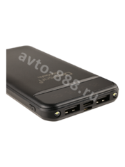 Повербанк 10000 с быстрой зарядкой для телефона портативный DP11 чёрный, шт фото 2