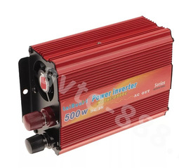 Преобразователи напряжения 12V-220V 500W LaiRunH (красная) фото 4