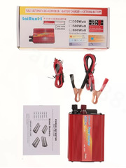 Преобразователи напряжения 12V-220V 500W LaiRunH (красная) фото 3