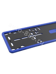 Рамка номера силиконовая SAK (пара) 8308 синий фото 3