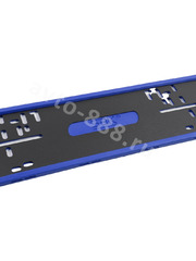 Рамка номера силиконовая SAK (пара) 8308 синий фото 2