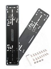 Рамка номера силиконовая SAK (пара) 8306 серый фото 1