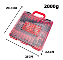 Набор ударных торцевых головок и бит для шуруповерта 55 предметов фото 4