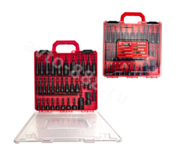 Набор ударных торцевых головок и бит для шуруповерта 55 предметов фото 3