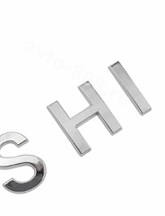 Надпись MITSUBISHI хром 355*35мм фото 3