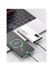 Повербанк 20000 с быстрой зарядкой для телефона портативный DC8 белый, шт фото 5