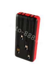 Повербанк 20000 с быстрой зарядкой для телефона портативный DA121 красный, шт фото 2