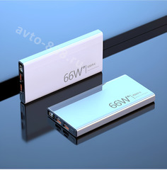 Повербанк 20000 с быстрой зарядкой для телефона портативный DC95 белый, шт фото 2